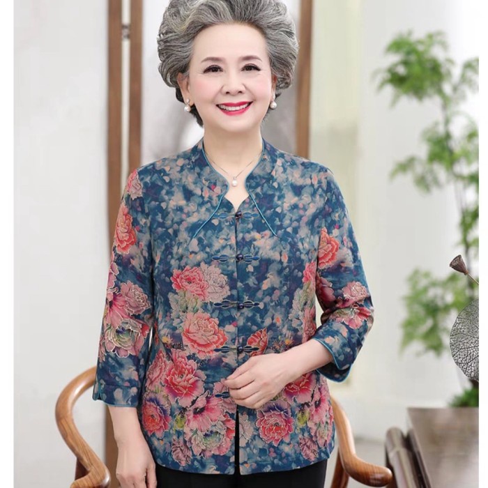 Atasan Blouse Wase Cny Cheongsam Wanita Import Baju Imlek Premium