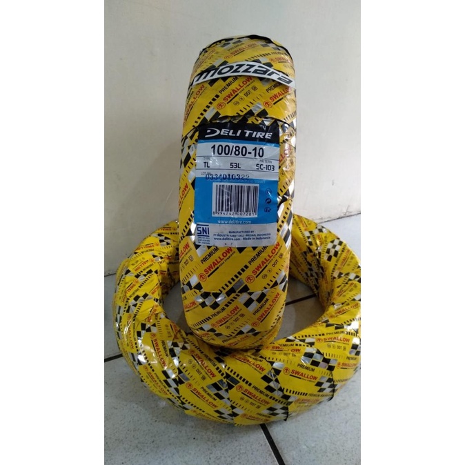 ] Ban Depan Piaggio ZIP - Swalow Deli Tire Ukuran 100/80-10