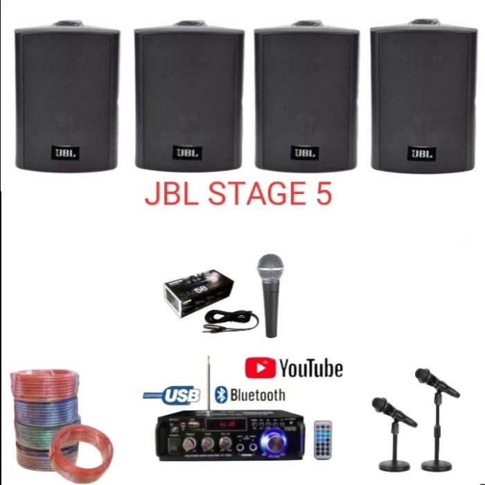 Paket Sound Speaker Pasif Jbl Stage 5 Inch 4 Titik