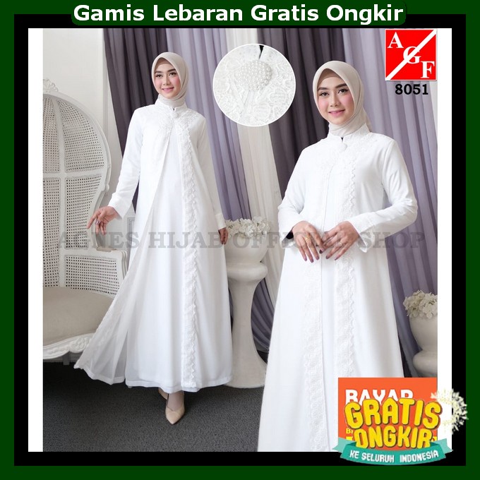 Gwmis Pengajian Murah Impor Gemis Muslim Terbaru Termurah Abaya Dewasa Lenaran Mewah Elegant Baju Mu