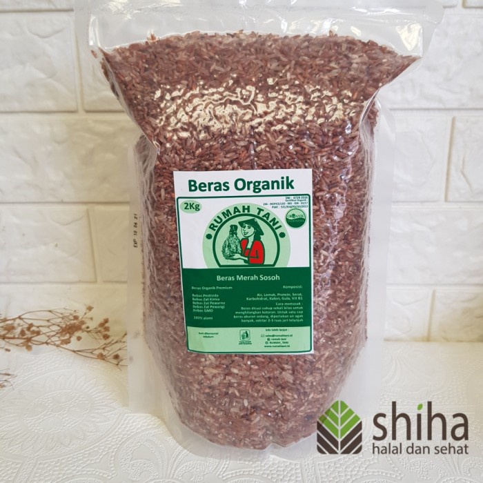 

Merah Organik Sosoh Rumah Tani Organic Certified 2 Kg