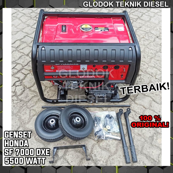 GENSET BENSIN HONDA 5000 WATT GENERATOR LISTRIK HONDA EXCELL ORIGINAL
