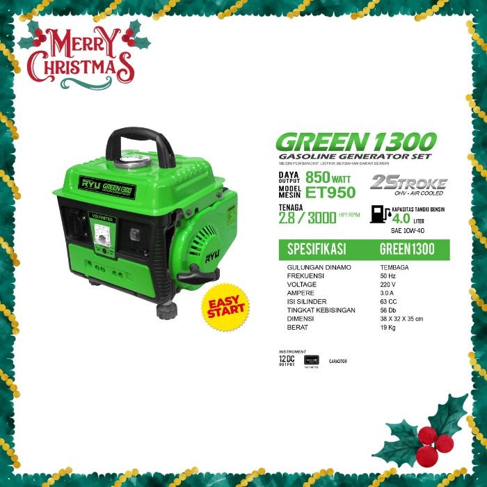 GENSET 1000 WATT - TEKIRO RYU GREEN1300