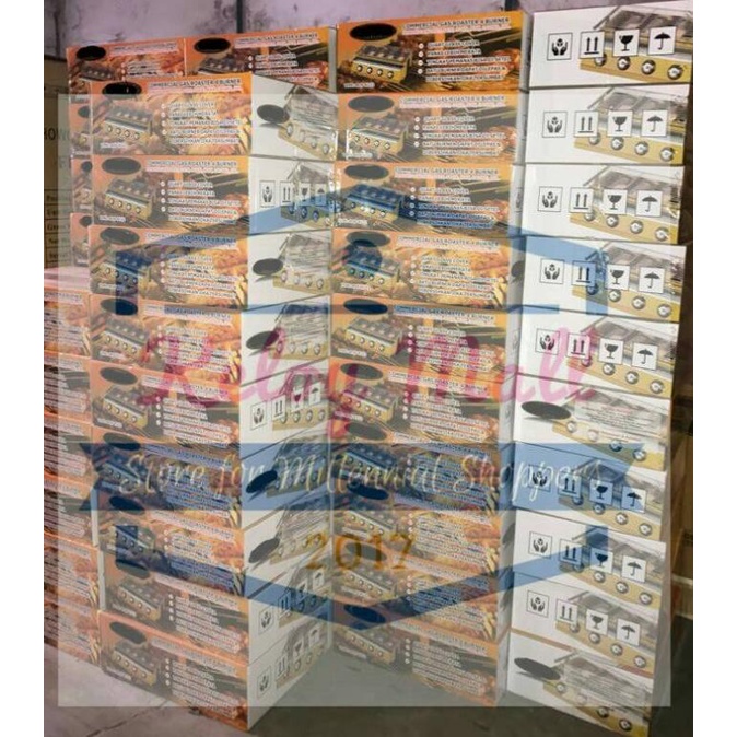 Kompor Panggang Sosis 6 Tungku Tanpa Asap Ros-K233