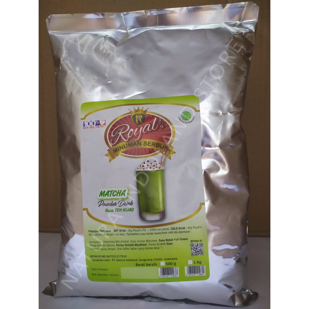 

Royal'S Powder Drink 1 Kg : Rasa Matcha