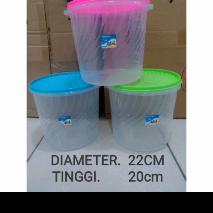 

Toples Plastik 5 Liter Kmp /Tempat Kerupuk/Toples /Sealware Lm78