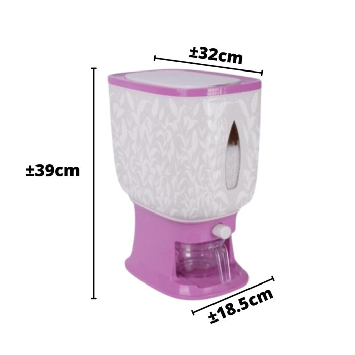 

Dispenser Rice Otomatis 3D Tempat Wadah Penyimpanan Free
