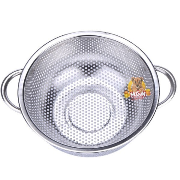

Baskom Cuci Sayur Buah Mie Baskom Saringan Stainless 32Cm