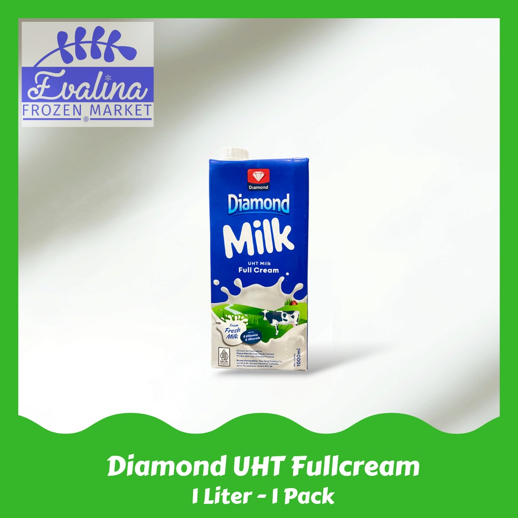 

Diamond Milk UHT FULL CREAM 1 Liter Susu UHT Diamond Fullcream 1000ml