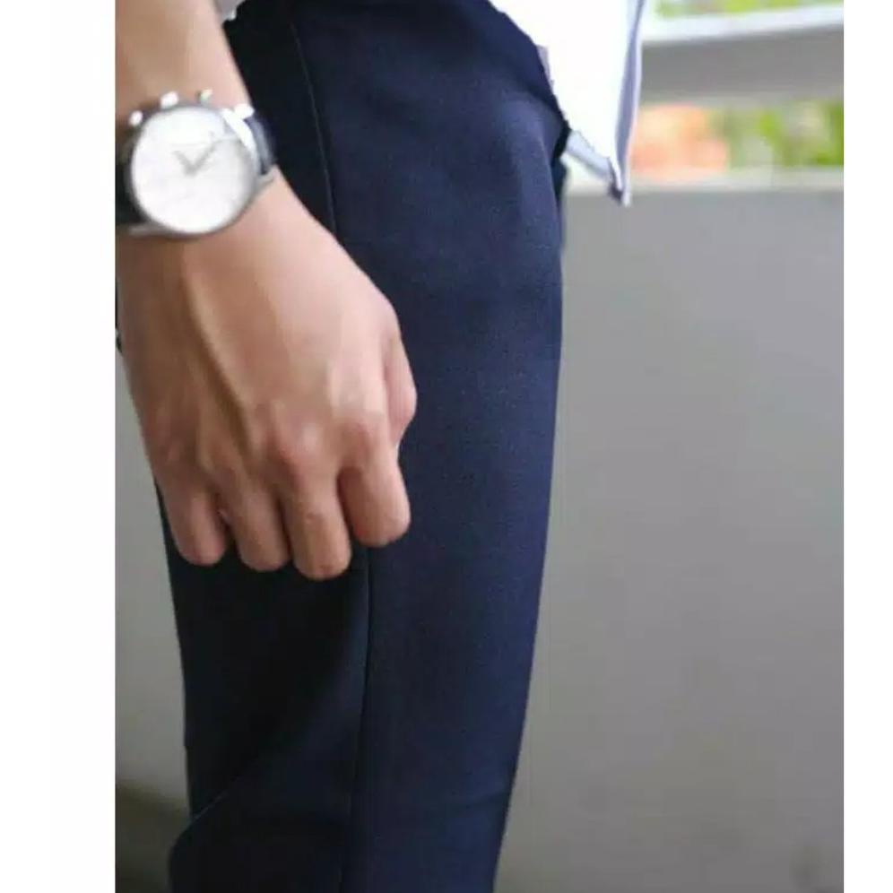 Bahan Kain Meteran Celana Bahan Slimfit Formal Pria Kantor Dasar Kain 100% Menyehatkan