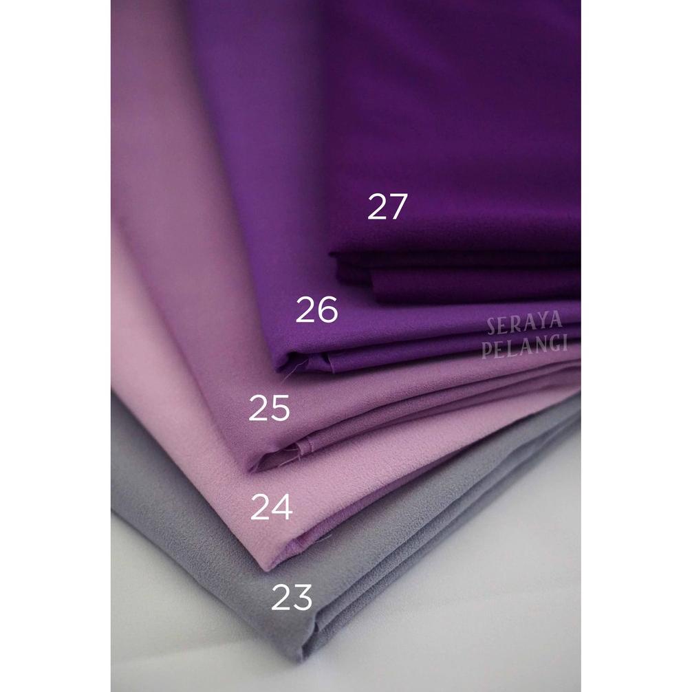 Bahan Jahit Menjahit [Kain Potongan] Kain Diamond Moss Crepe Moscraf Polos Stretch Bahan Jilbab Keba