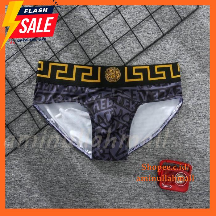 CELANA DALAM PRIA CD  UWVC-002 VERSACE CELANA DALAM PRIA COWOK BRIEF TERJAMIN BEST