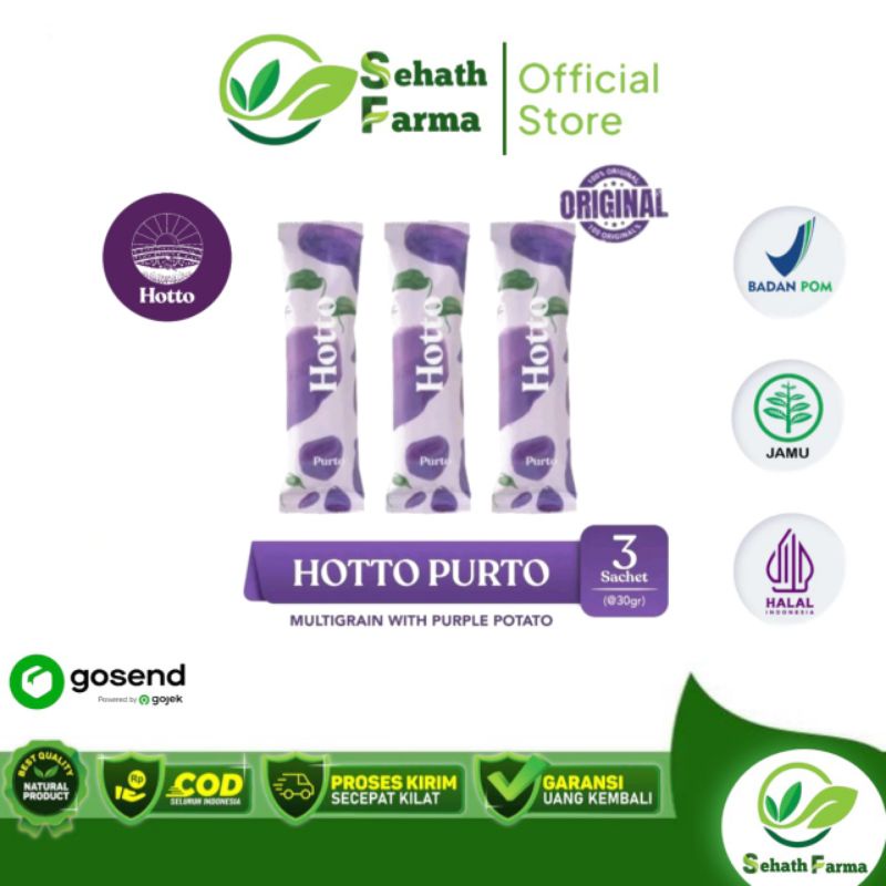 

Hotto Purto Multigrain With Purple Potato Ubi Ungu Eceran