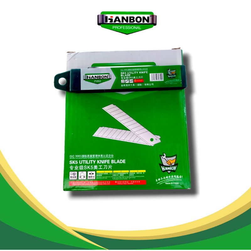 

HANBON Refil Isi Cutter 18mm (1 pak isi 10)