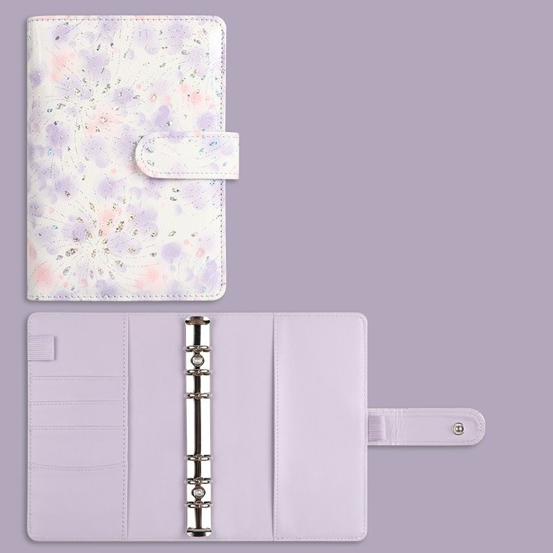 

A6 Binder Kulit Pu Glossy Bunga Flower Spring Utup Kancing