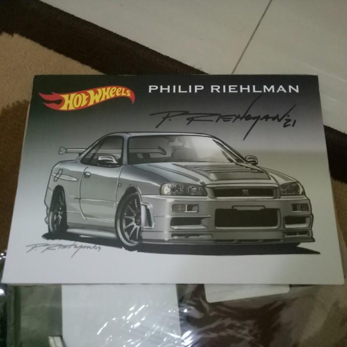 HOTWHEELS POSTER NISSAN SKYLINE R34 INDONESIA TREASURE HUNT - ITH