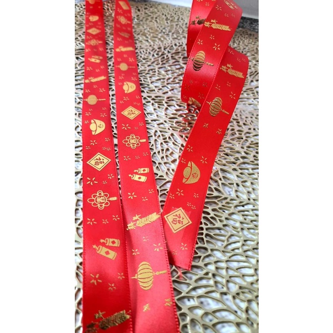 

TERBARU PITA HIASAN CHINESE NEW YEAR IMLEK / PITA IMLEK REDGOLD 2CM !!!!!