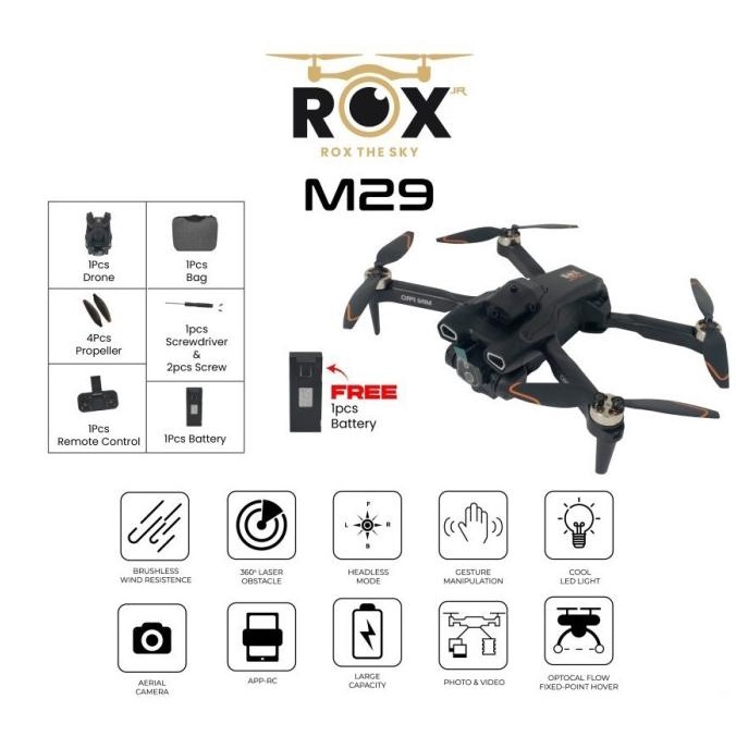 ROX M29 Mini Drone HD Dual Camera WiFi FPV