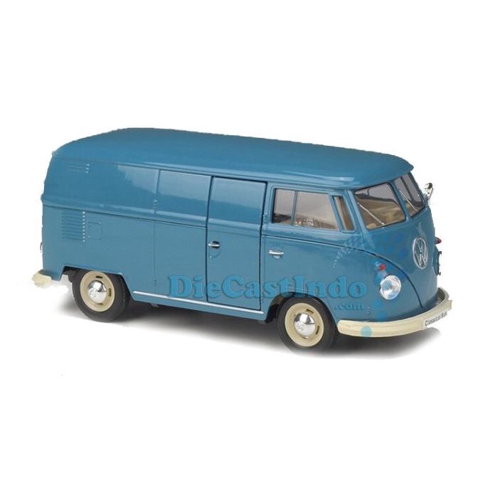 Nex Welly 1:24 Volkwagen Bus T1 Panel Bus 1963 Biru