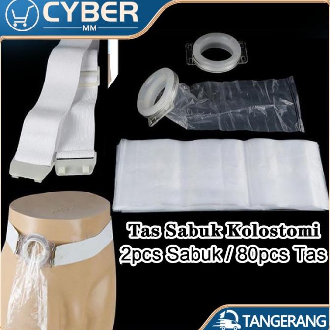 Adjustable Sabuk Kolostomi Ostomy Bag / Colostomy Bag 80PCS