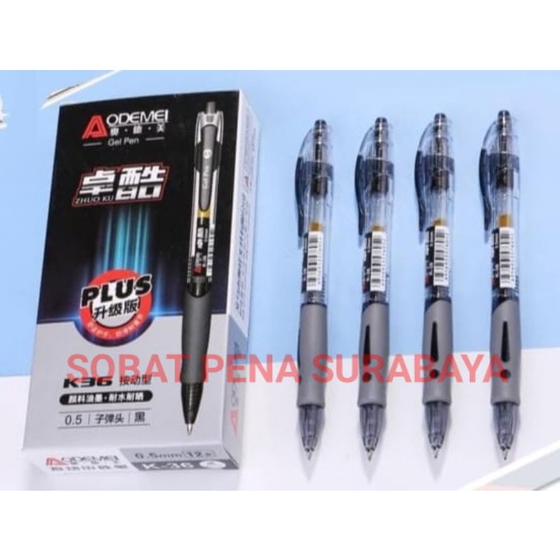 

12 PCS AODEMEI PULPEN GEL cetek type K-36