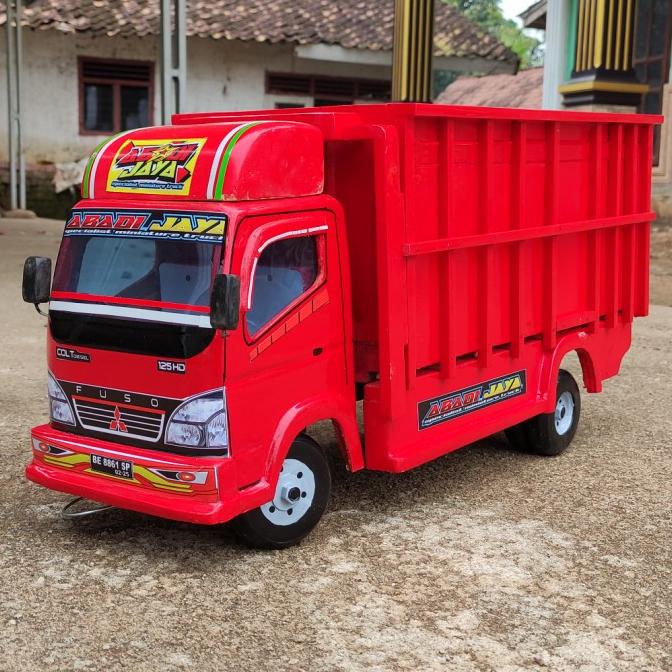 Mainan mobil truk kayu miniatur truck oleng JUMBO mobilan anak