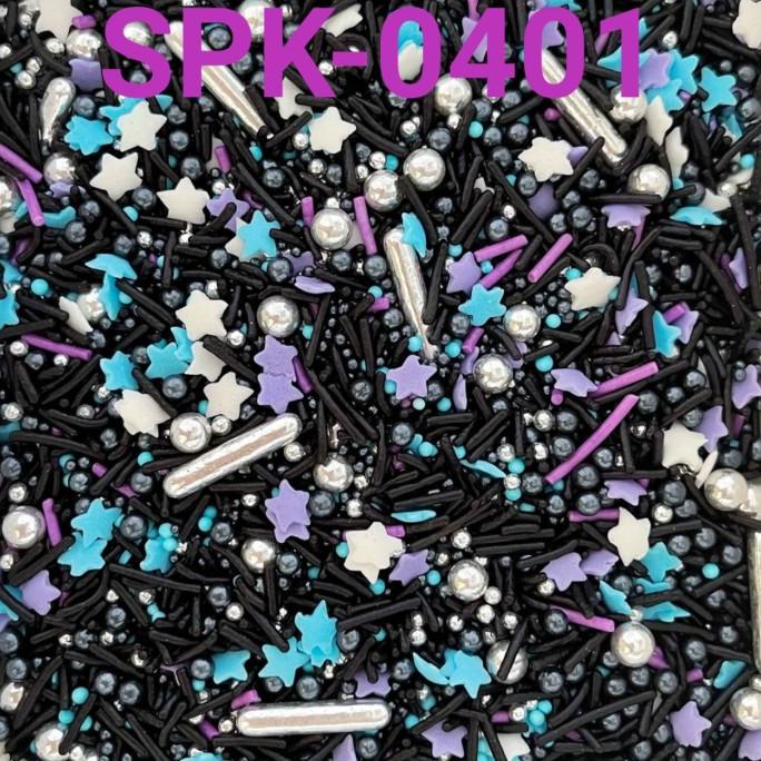 

SPK-0401 Sprinkles trimit sprinkel 1kg meses hitam mix bintang star