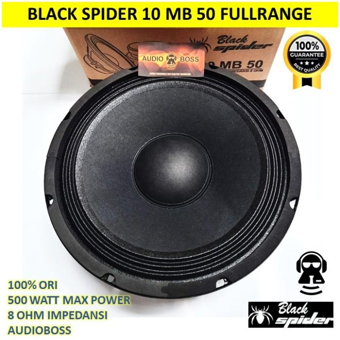 Speaker Full Range 10" 10 Inch Black Spider 10 Mb 50 Mid Bass Outdoor