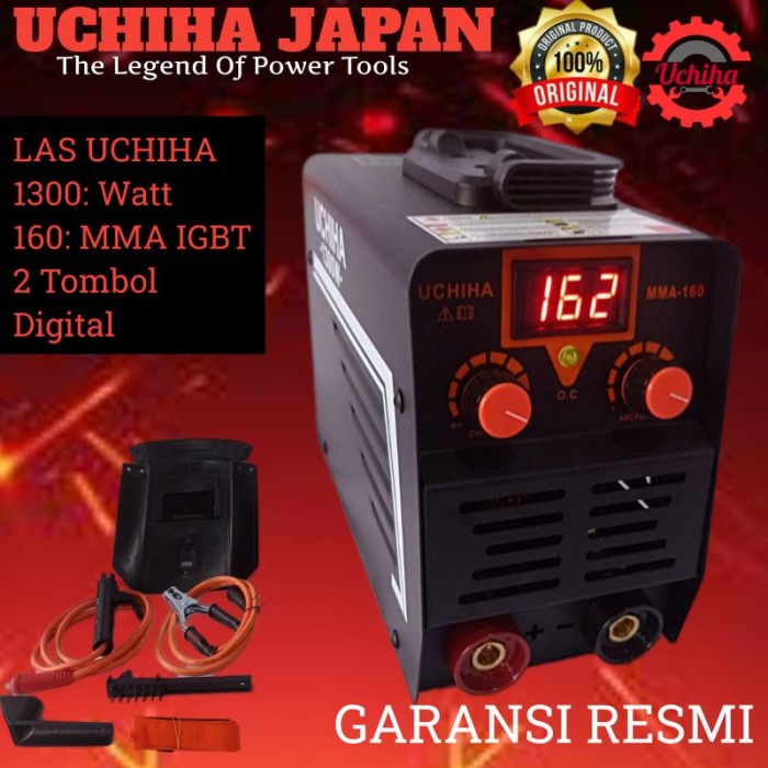 Promo Uchiha 1300 W Mesin Travo Las 160Amper Listrik Inverter 2 Tombol
