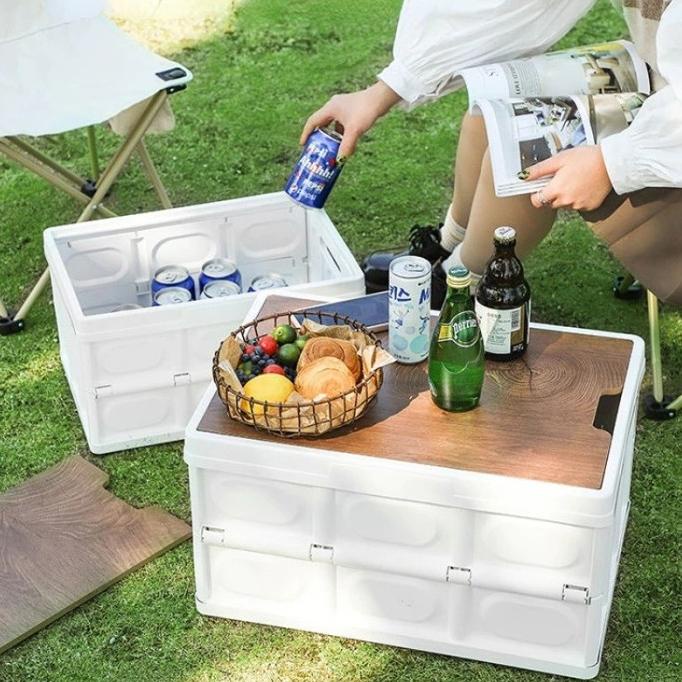 KERANJANG PIKNIK KOTAK LIPAT STORAGE BOX CONTAINER FOLDABLE BOX PIKNIK