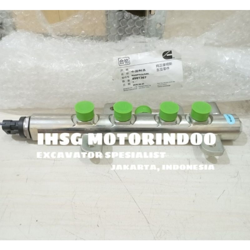 PIPA COMMONRAIL KOMATSU HYBRID 205 HB205 COMMON RAIL GENUINE 4981367