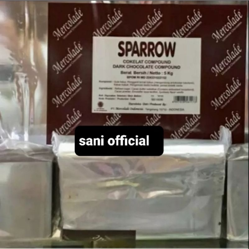 

mercolade sparrow dark chocolate coklat batang repack