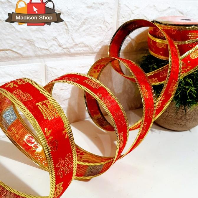 

SHOP !! Pita Merah Kawat Fu Imlek 2.5 Pita Fu Hiasan Parcel Imlek Murah Grosir TERLARIS