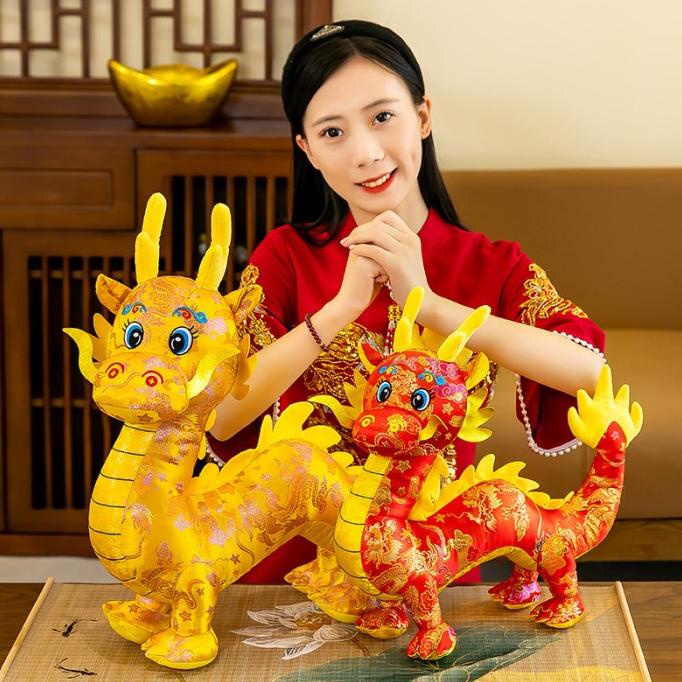 SHOP !! Boneka Naga 2024 Dragon Plush Toy Boneka Kain Sequin Naga Gliter Murah TERLARIS