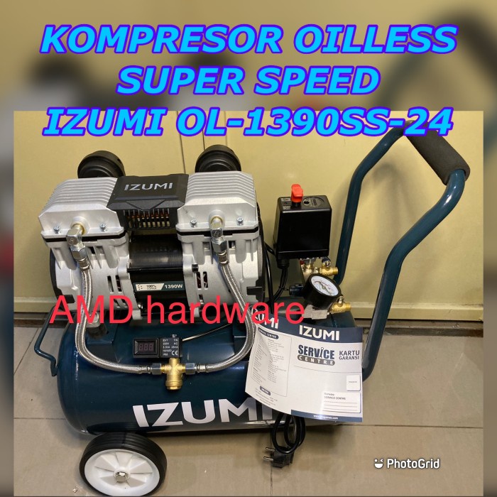 {GrandShop} MESIN KOMPRESOR OILLESS SUPER SPEED IZUMI OL1390SS-24 OM-SS1390 HS1390 - UNIT aja SS1390