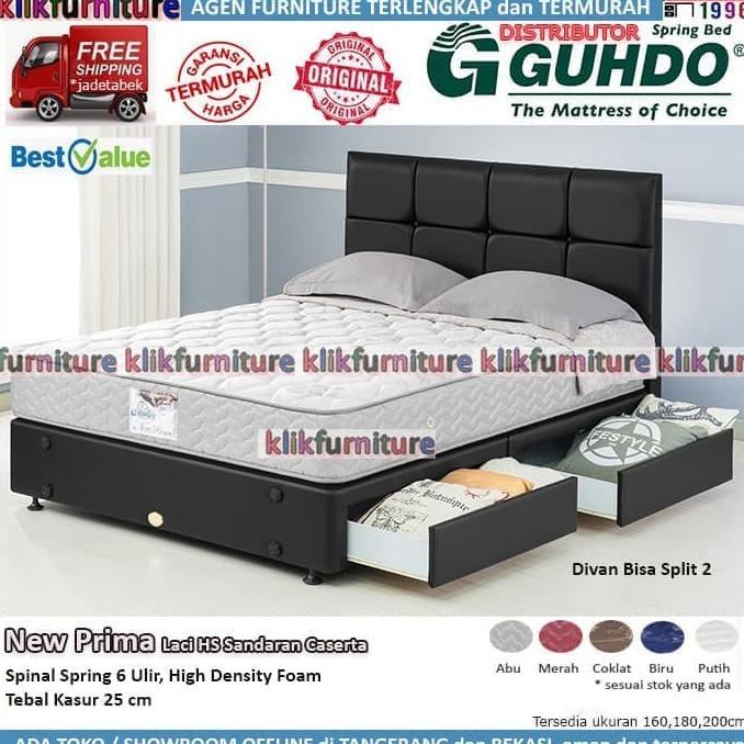 Divan Laci Hs+Sandaran Caserta (180x200 cm) Guhdo Springbed