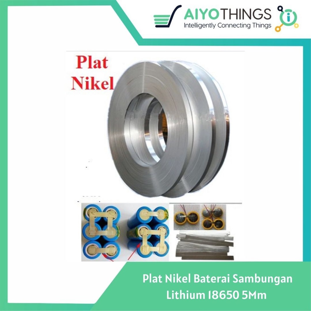 Plat Nikel Baterai Sambungan Lithium 18650 5Mm