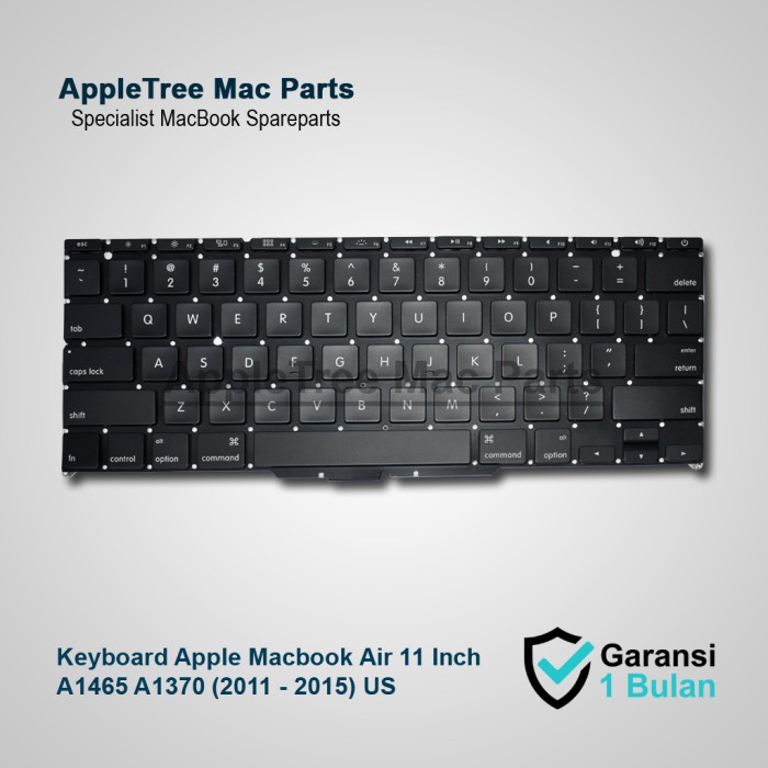 Keyboard Apple Macbook Air 11 Inch A1465 A1370 (2011 - 2015) US