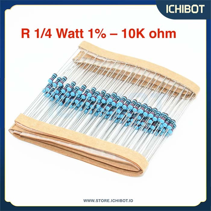 Resistor 1/4 Watt 1% 10K ohm 10.000
