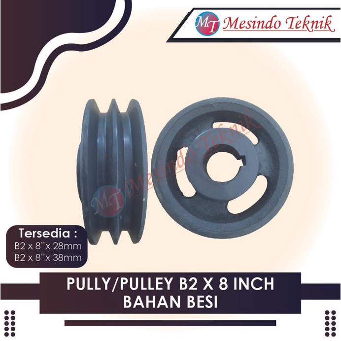 Pully/Pulley B2 X 8" Bahan Besi