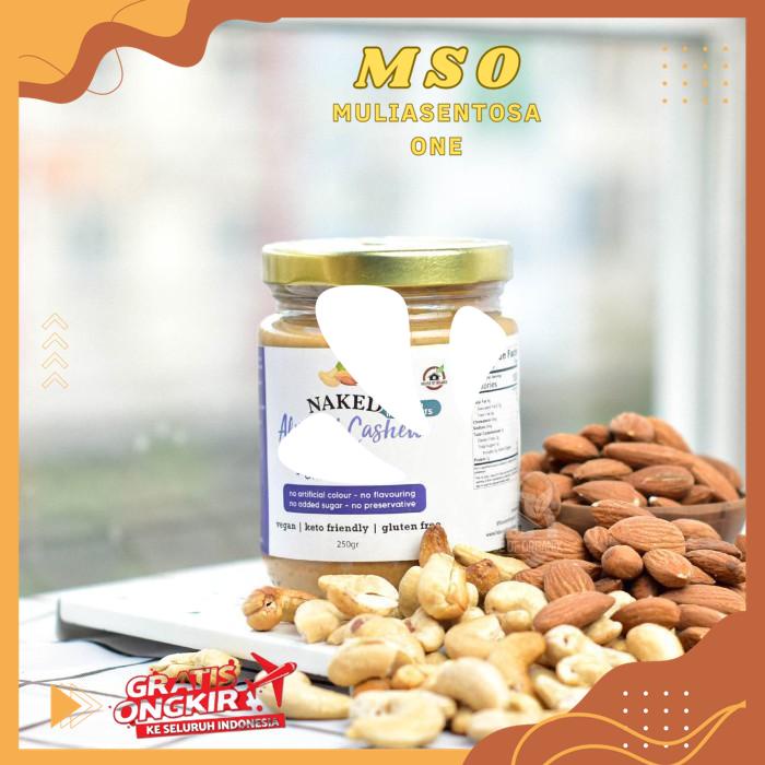 

NAKED ALMOND CASHEW BUTTER UNSWEETENED 250 GR BEST QUALITY PRODUCT !!