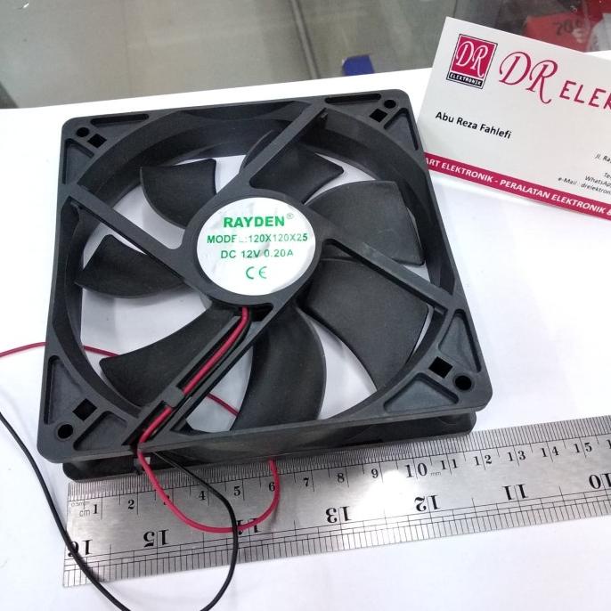 Update Cooling Exhaust Fan kipas pendingin 12v 12 volt 12cm Rayden 120x120x25 dre3 Berkualitas