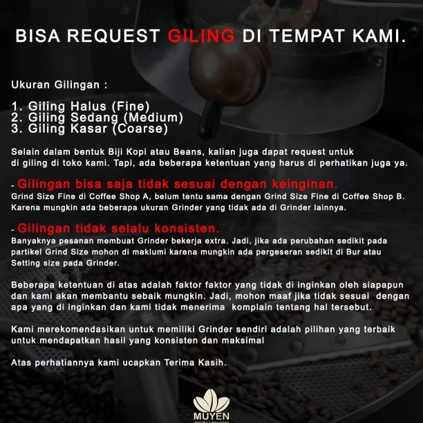 

Sale Biji Kopi Susu Robusta Dampit 100Robusta, 1KG