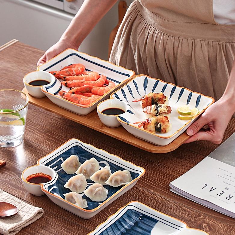 Flase Sale Ashome Piring Makan & Piring Saji Keramik Japan Series Elegan Tahan Panas Microwave Set /