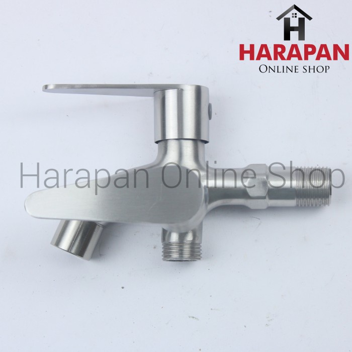 Kran Cabang Stainless New Soligen Keran shower - KRAN DOUBLE SOLIGEN