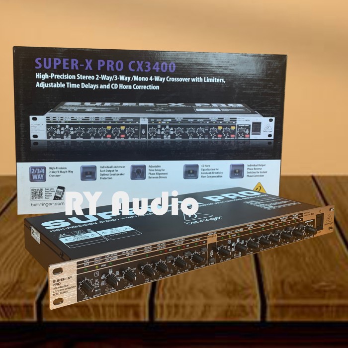 Crossover Active Behringer Super X Pro Cx 3400 / Cx3400 4 Way Original Dan Terpercaya