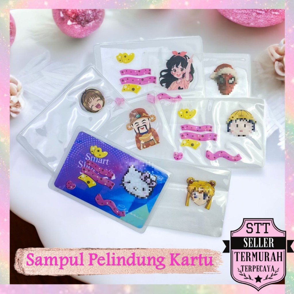 

STT Sampul Pelindung Kartu Tanda Pengenal Karakter Cover Pelindung Kartu ATM SIM KTP Cover Kartu Doff Bahan PVC Anti Air Cover Pelindung Anti Gores Karakter Kartun Plastik Pelindung Kartu Nama Kartun Lucu