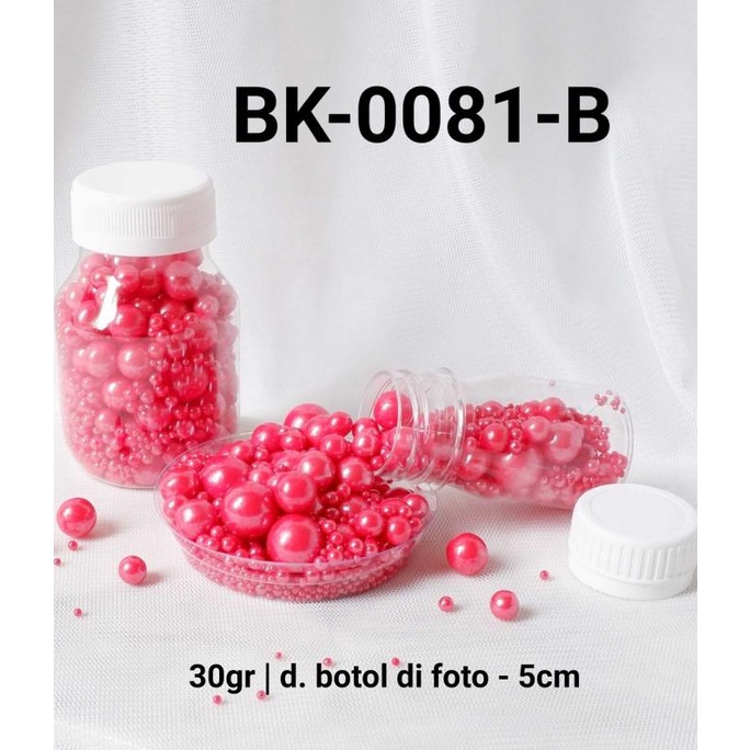 

TERLARIS BK-0081-B Sprinkles sprinkle sprinkel 30 gram mutiara mix merah