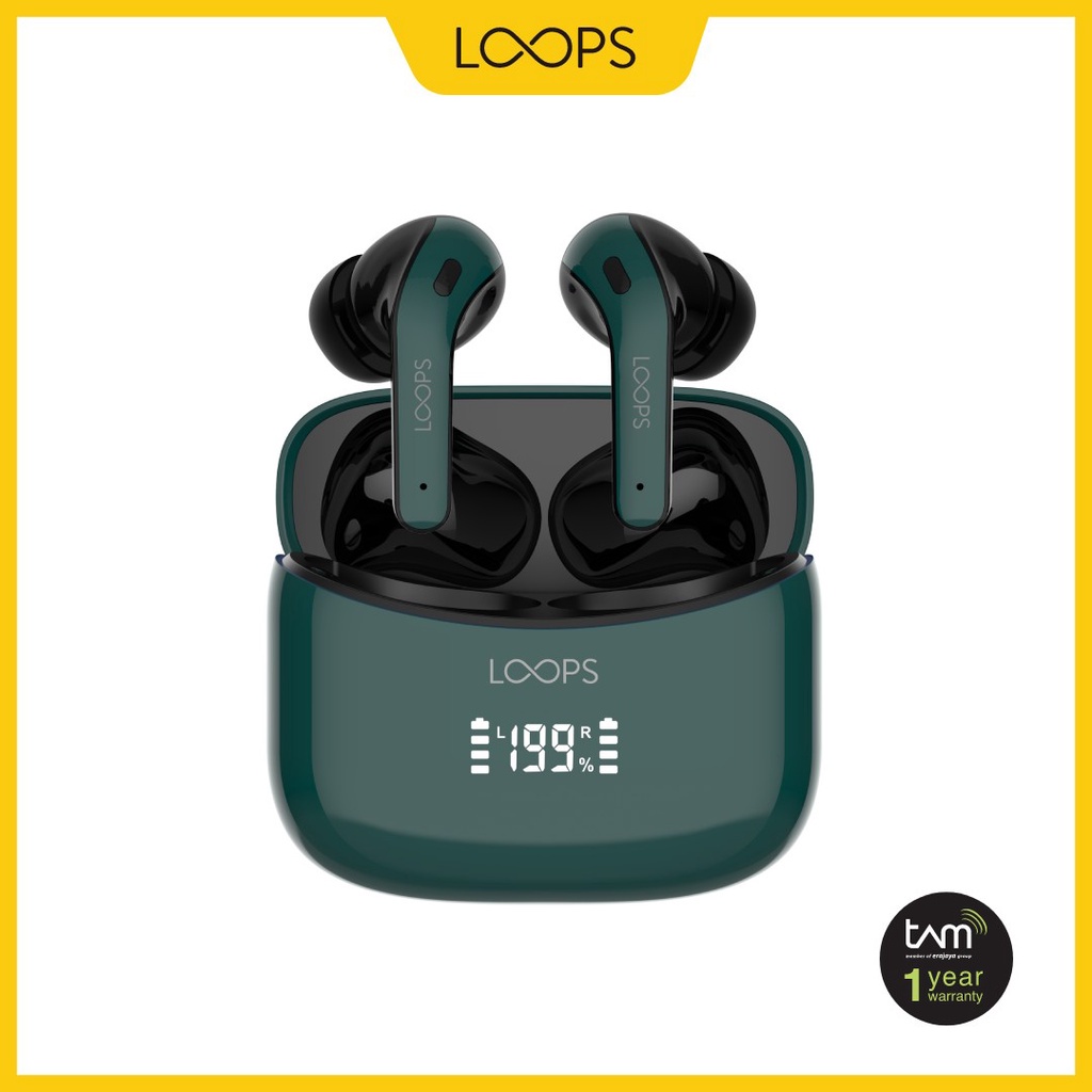 [ELECTROPICALLY] LOOPS TWS Earphone LED X03 - Green