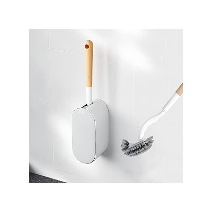 

Terbaru Ergonow Toilet Brush And Holder With Lid Set Curved Design Angled Toi Promo Terlaris